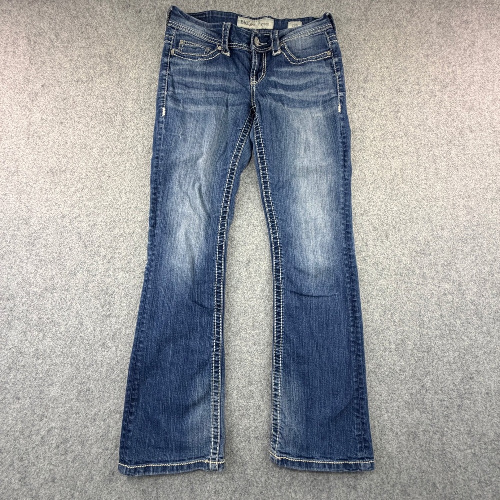 BKE Payton Bootcut Jeans Women 28R Medium Wash Blue Denim BMM1114R